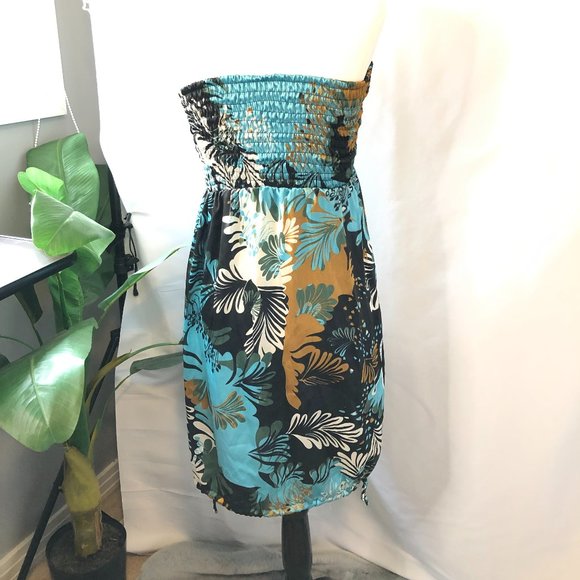 GURU | Turquois Black Gold Multi Wear Dress (size L) - Picture 2 of 9